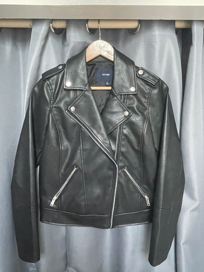 Veste en simili cuir tendance - photo numéro 2
