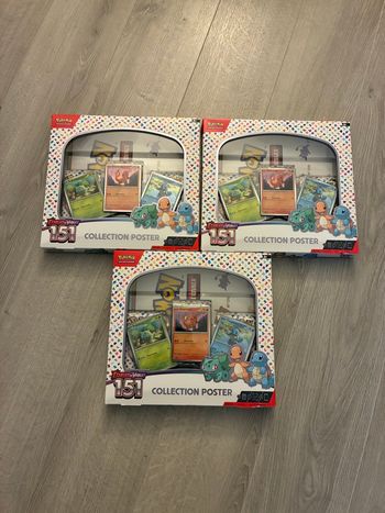 Pokémon Coffret Collection Poster 151 x3