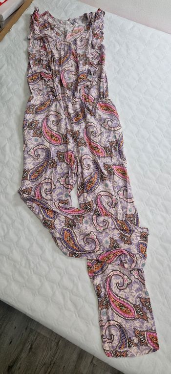 Combinaison multicolore  , style vintage  , femme  , taille  S