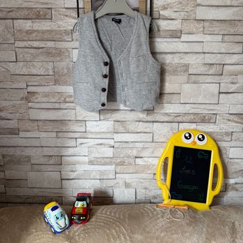 Boléro épais gris Garçon - T12mois - Kiabi