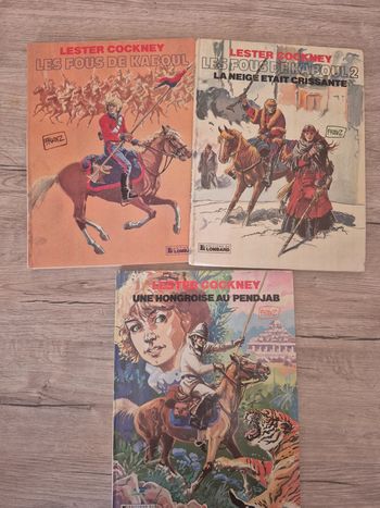 Lot de 3 bandes dessinées Lester Cockney EO