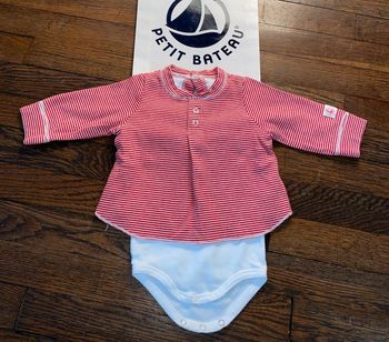 body guimpe Petit Bateau 3 mois une trace à l'intérieur