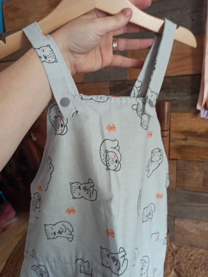 Salopette petit ours 3 ans fait main tbe - photo numéro 4