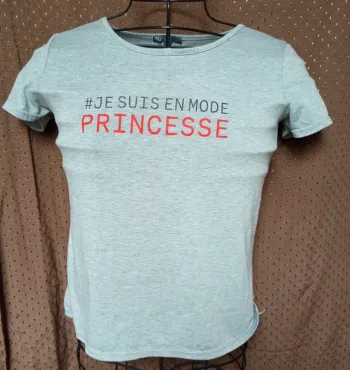 T-shirt courte manche gris taille l