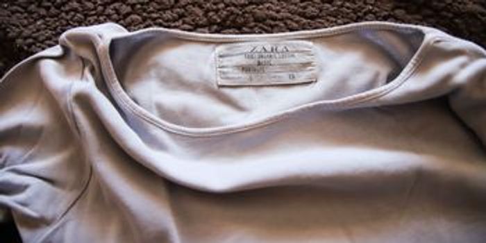 T-shirt manche 3/4 bleu pâle Basic ZARA - photo numéro 4