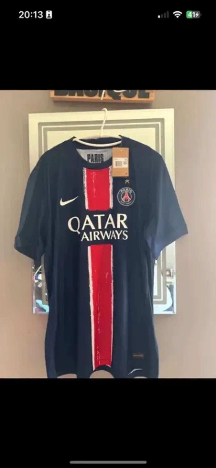 Maillot de foot Nike PSG officiel étoile collector rare