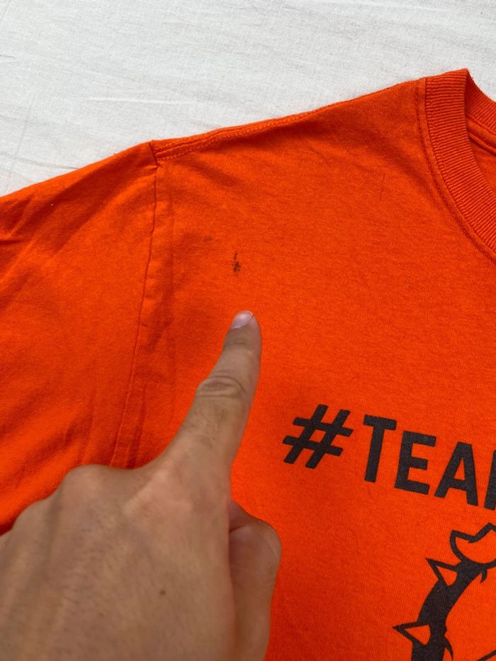 T-shirt imprimé sport USA, homme, été, Orange M - photo numéro 3