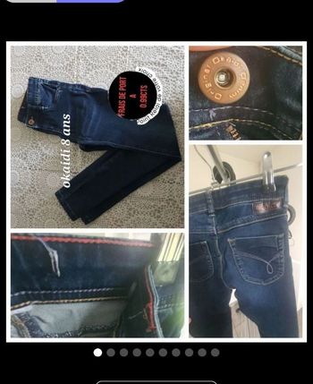 Jean fille 8 ans okaidi bleu skinny