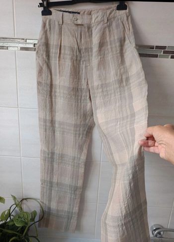 Pantalon vintage Teenflo t.34 100% lin
taille haute