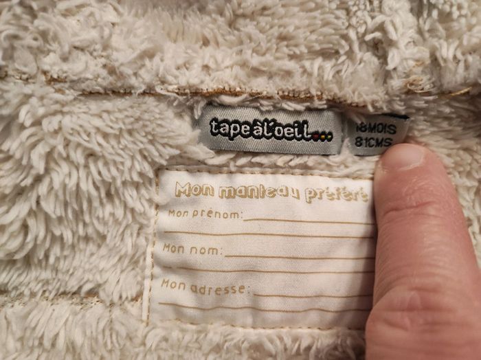 Manteau nubuck 18 mois - photo numéro 4