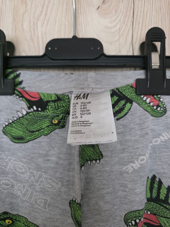 PYJAMA 2 PIÈCES GARÇON H&M TAILLE 6/8 ANS MOTIFS DINOSAURES - photo numéro 6