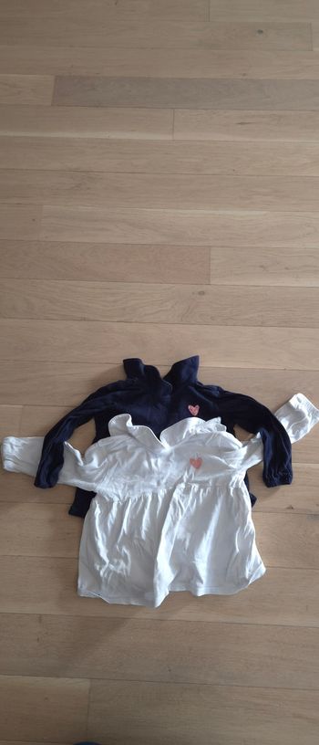 Lot de 2 t shirts manches longues