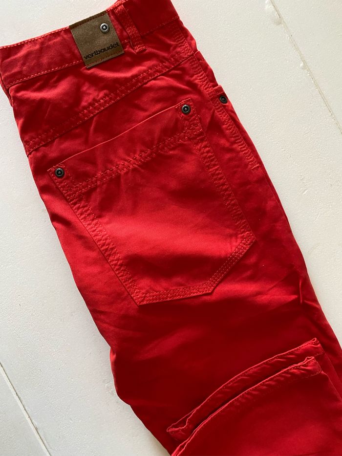 Pantalon rouge en toile Neuf - photo numéro 3