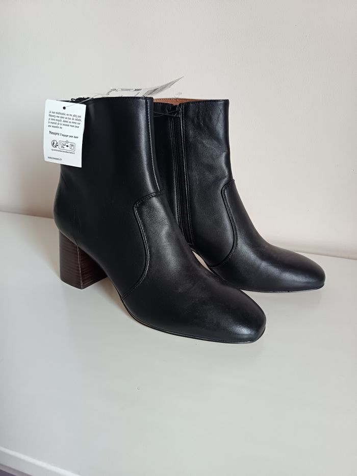 Bottines cuir Monoprix - photo numéro 9