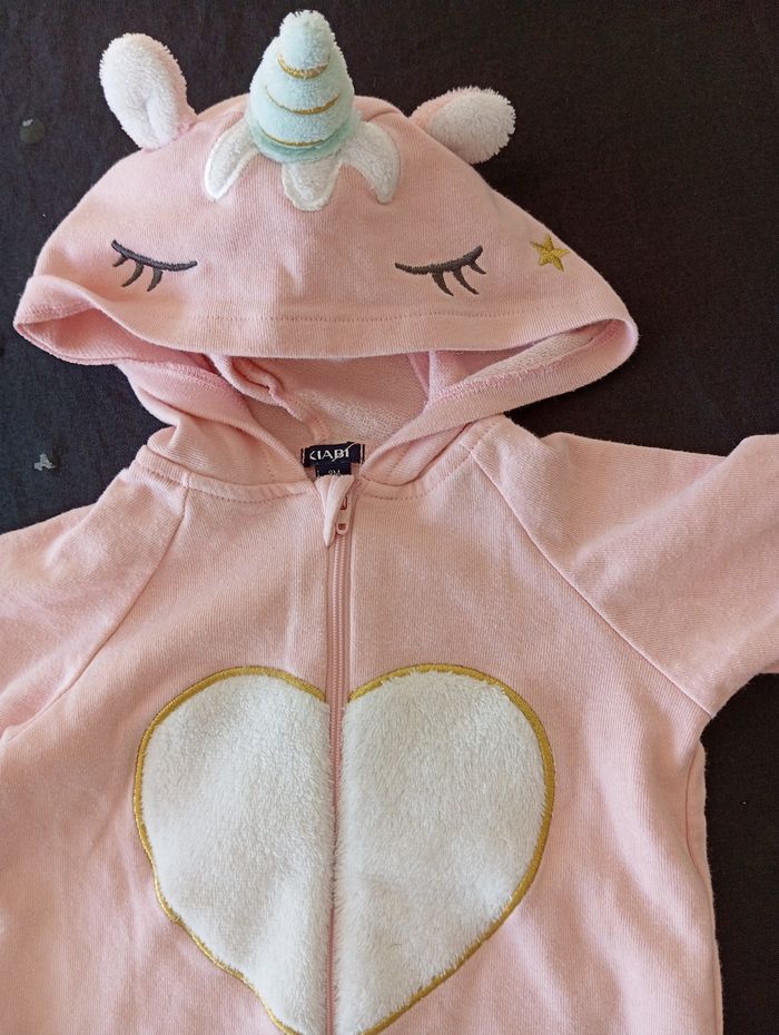 Pyjama fille licorne 9 mois - photo numéro 2
