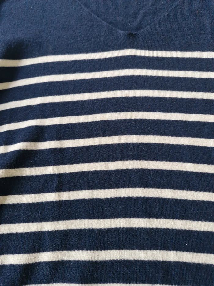 Pull marinière Pure laine - photo numéro 2