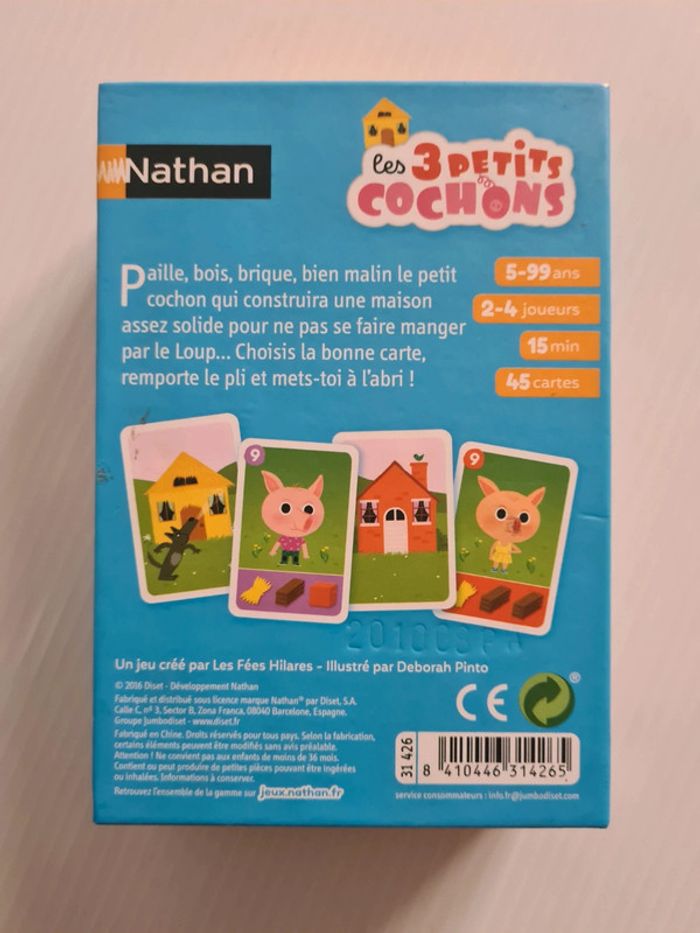 Jeu de société/de cartes "Les 3 petits cochons" complet, comme neuf, idéal pour offrir - photo numéro 11