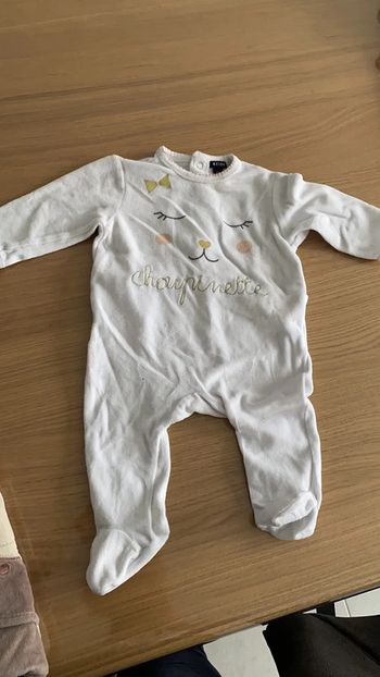Pyjama velour 6 mois