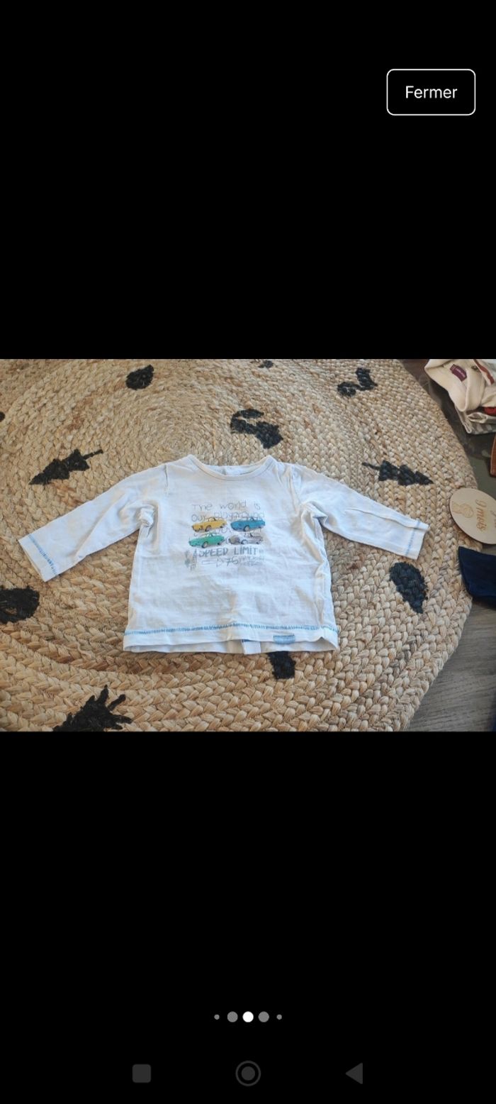 Lot 10 hauts manches longues 9 mois - photo numéro 9