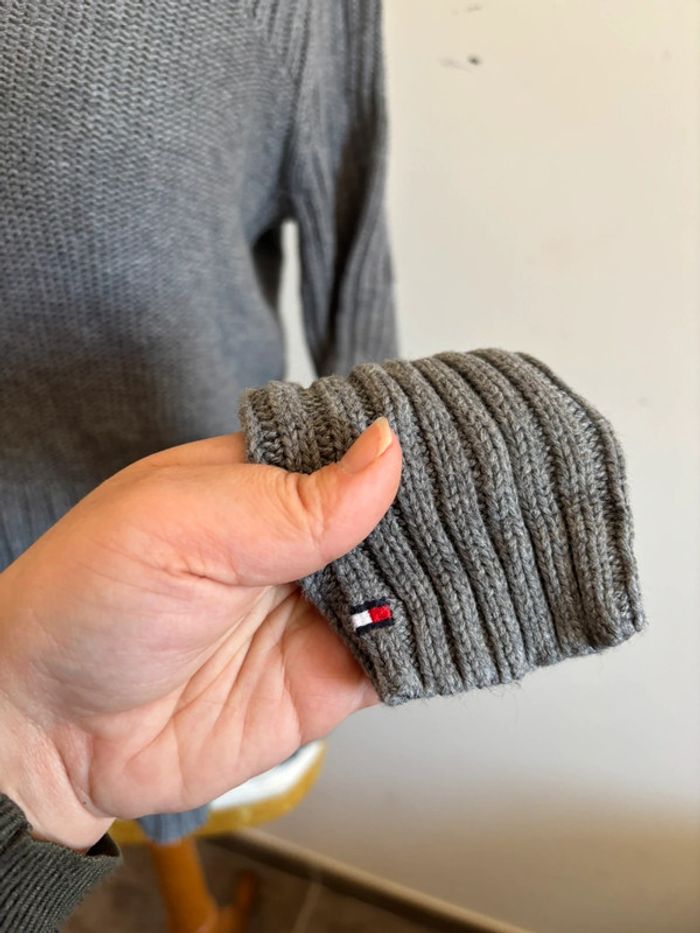 Pull à boutons gris Tommy Hilfiger - photo numéro 5
