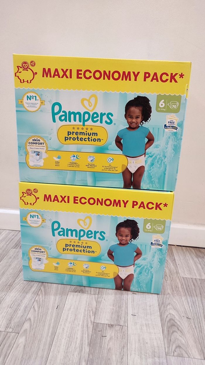 Couche Pampers premium t6