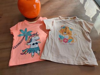 Lot 2 tee-shirts 6 mois