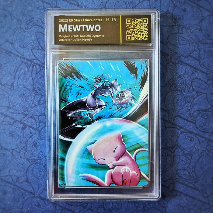Mewtwo - Impression (print) sur carte sous boitier