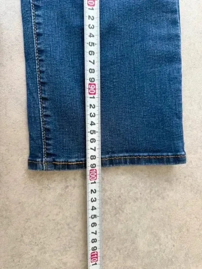 Jeans Levi's Denizen W34 FR44 L32 coupe droite bleu marine Femme Women pan578b - photo numéro 4
