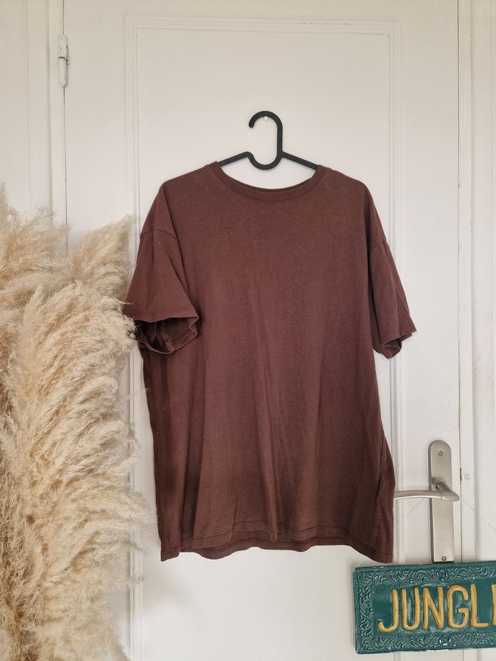 Tee-shirt manches courtes marron