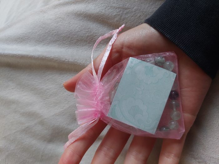 Bracelet en pierre naturelle – Fluorite - fait main - avec la carte de propriété, lithothérapie - photo numéro 2