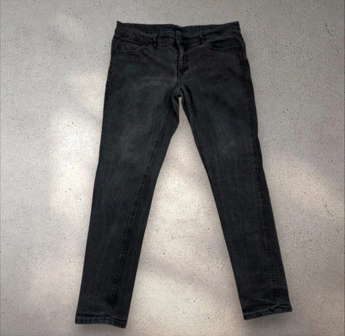 Jean skinny gris noir femme taille 44 - photo numéro 2