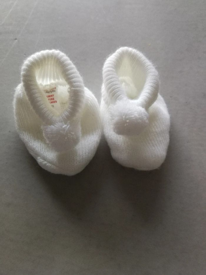 Lot de 4 chaussons naissance - photo numéro 4