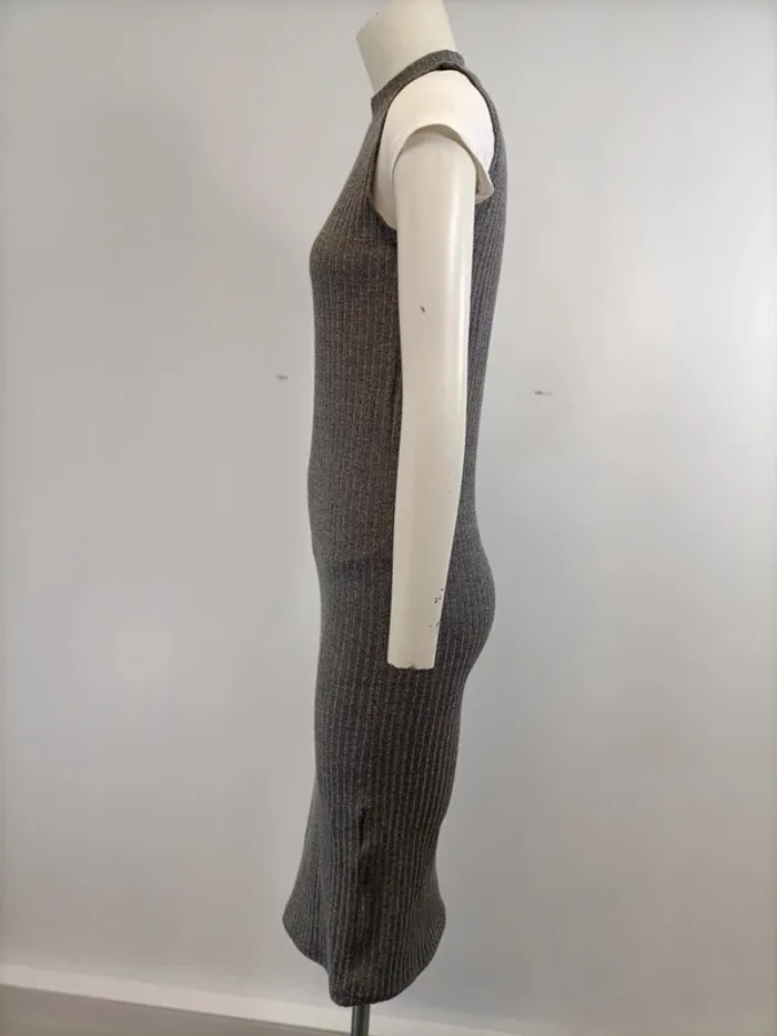 Robe moulante sans manche - grise - Tissaia - 16 ans A984 - photo numéro 3