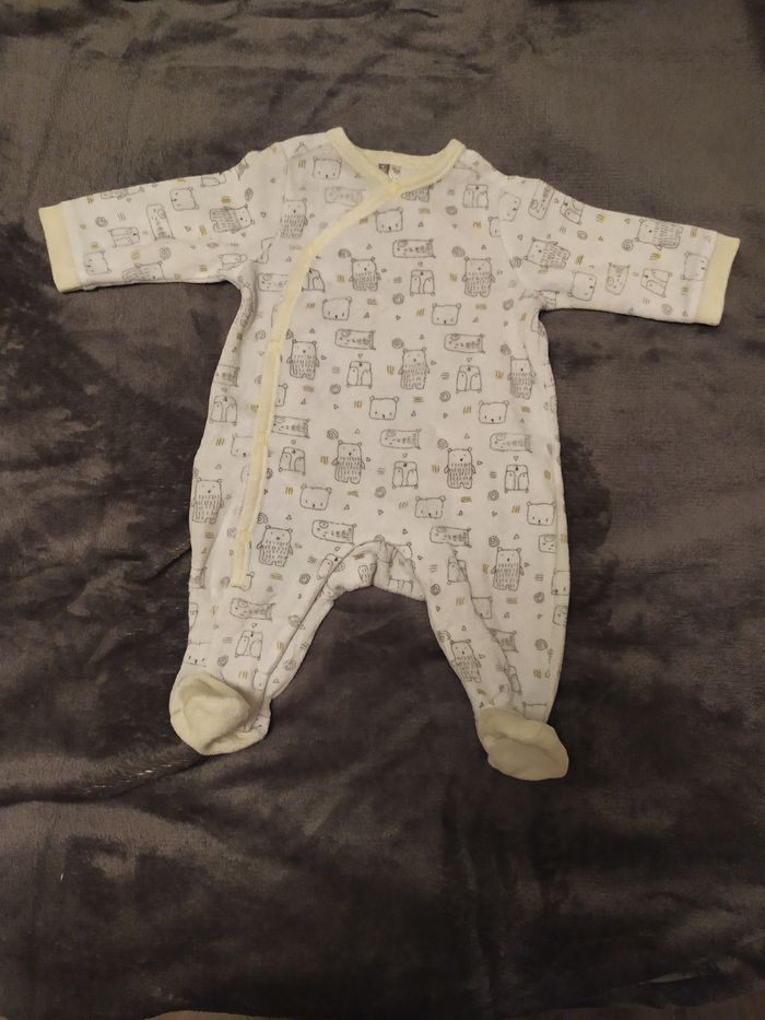 Pyjama velours bébé garçon