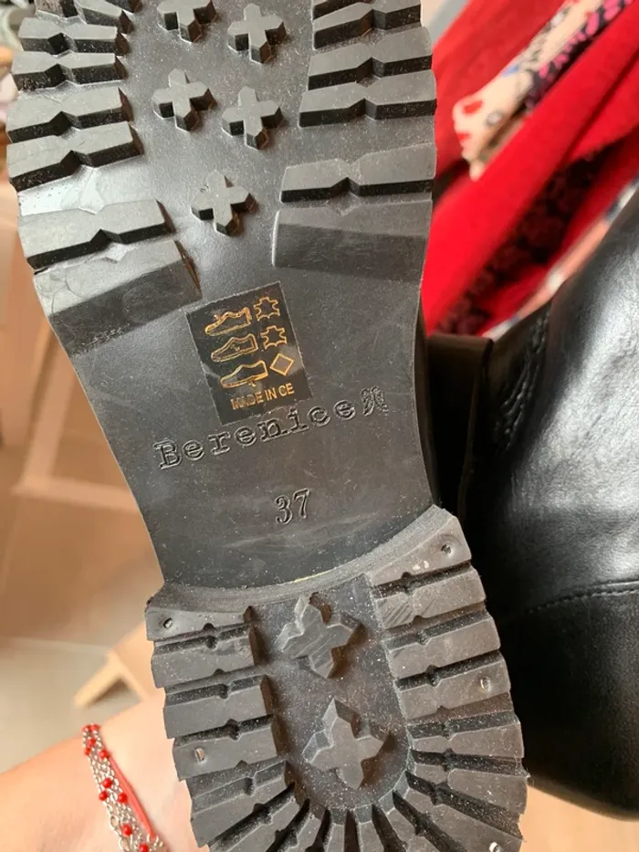 Bottes en cuir neuves Bérénice taille 37 - photo numéro 8