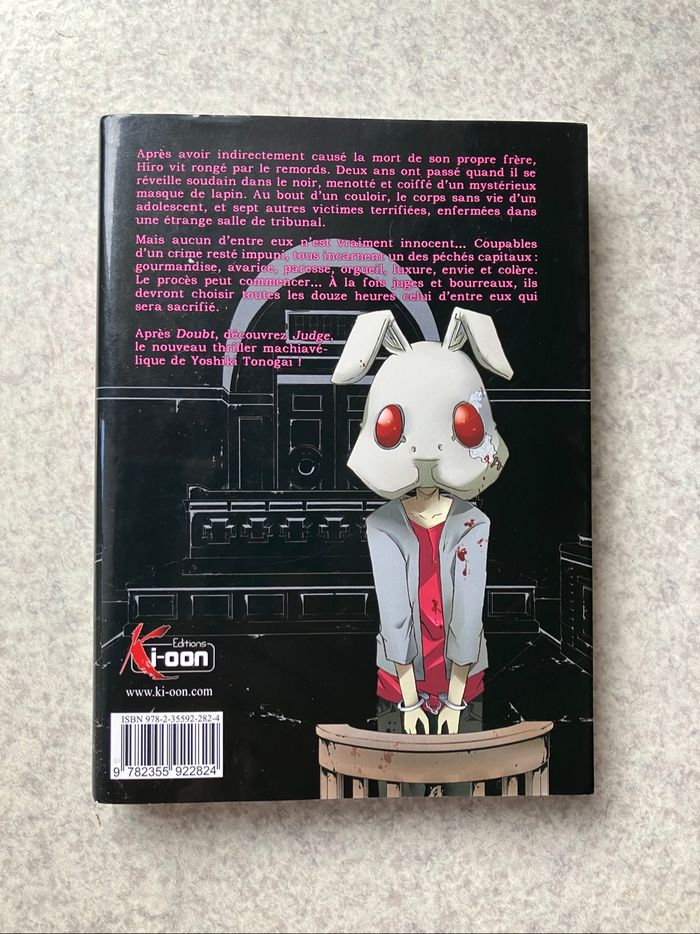 Manga Judge 1 ~ Yoshiki Tonogai (2€80) - photo numéro 2