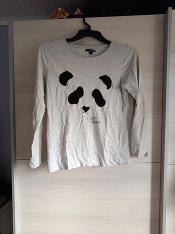 Haut pyjama panda XS