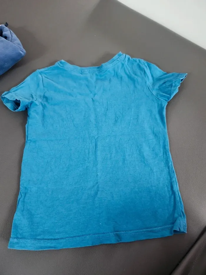Lot hauts t shirt gilet garçon bleus 3 ans - photo numéro 8