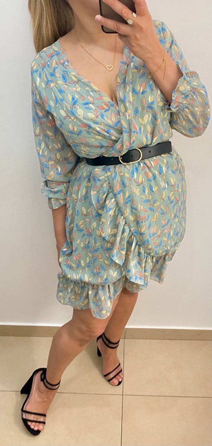 Robe courte imprimée taille S-M - photo numéro 2