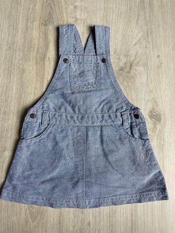 Adorable robe salopette coton In extenso 9 mois