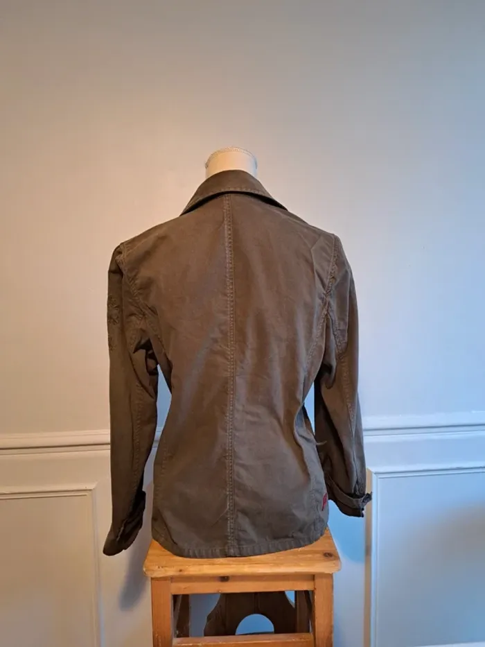 Veste basique intemporelle T40 Kaki - photo numéro 4
