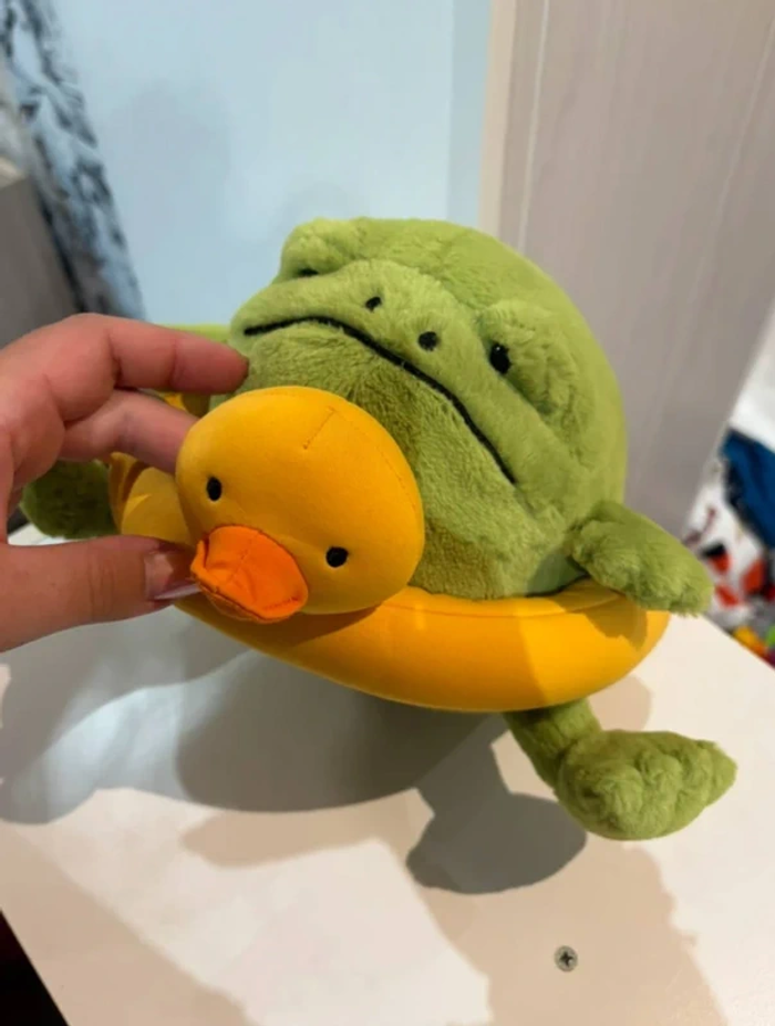 Peluche grenouille - photo numéro 2