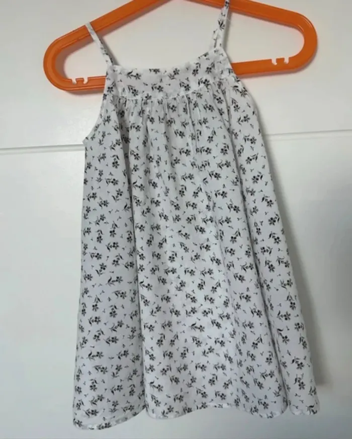 Robe fluide blanche à fleurs Bout'chou fille 18 mois