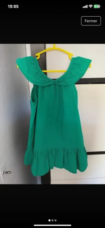 Robe verte Zara
