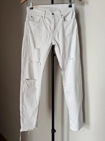 Jean blanc super Skinny w 28 l 32 Ralph Lauren