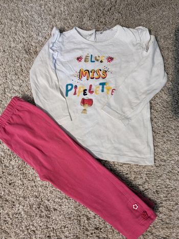 Ensemble tee-shirt manches longues et legging