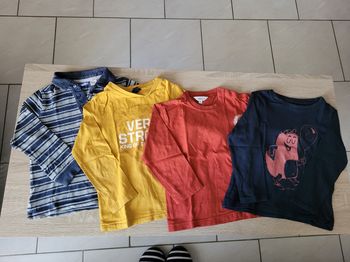 Lot de 4 tee-shirts garçon en 4 ans