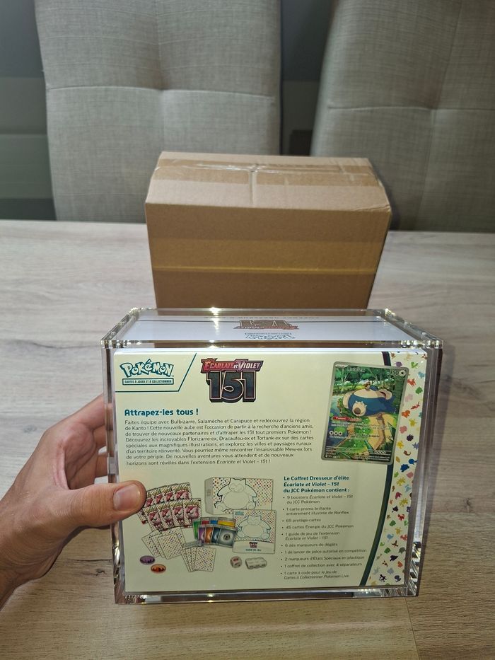 Protection acrylique etb pokemon aimantée épaisse de qualité premium - photo numéro 2