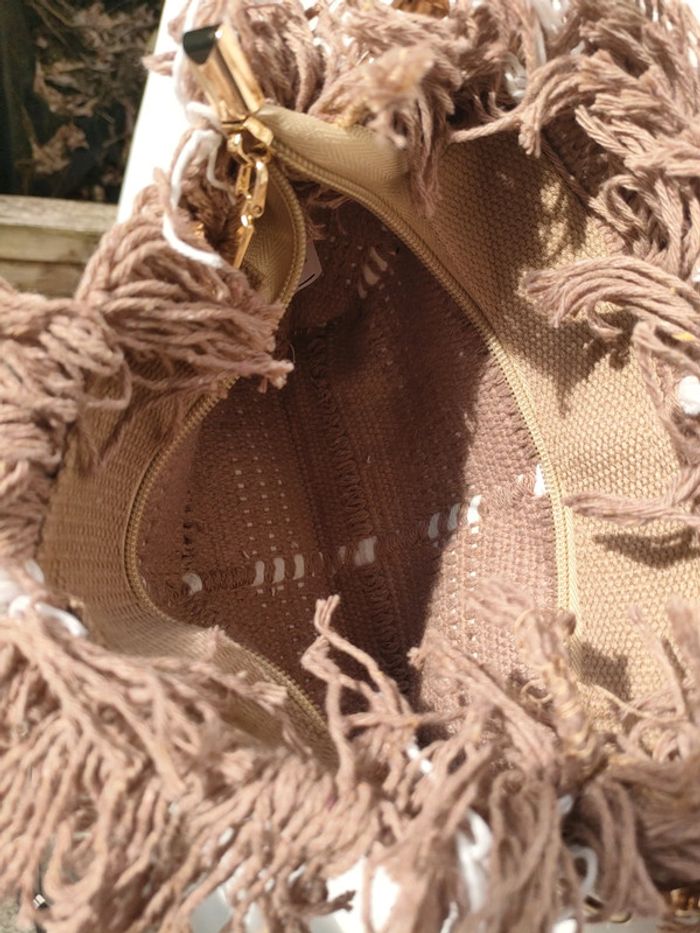 sac beige marron coton dacon paille - photo numéro 5