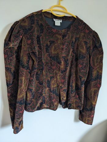 Veste vintage motif cachemire Antonelle